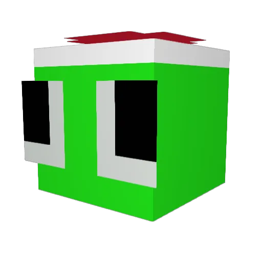 xqvl_ Minecraft avatar head, 3D render