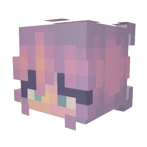 xr04 Minecraft avatar head, 3D render