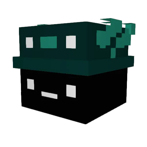 xr_lynx Minecraft avatar head, 3D render