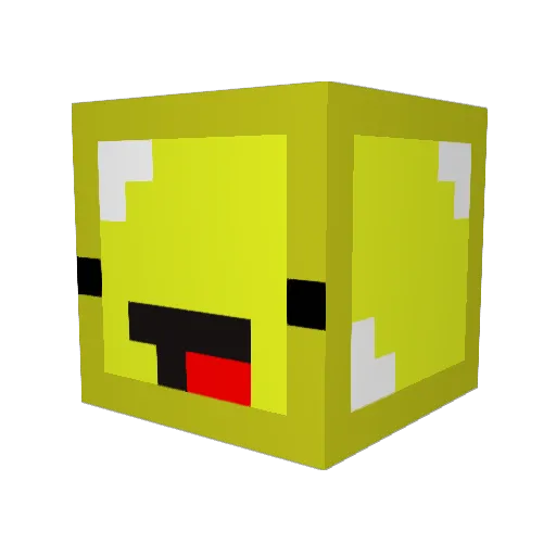 xraprap Minecraft avatar head, 3D render