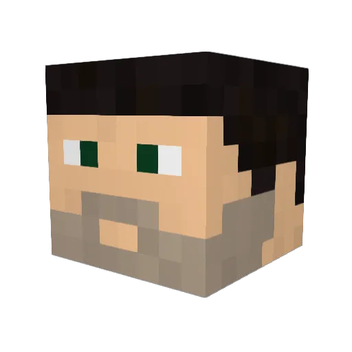 xray114 Minecraft avatar head, 3D render