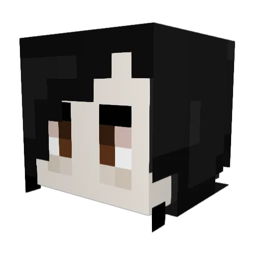 xrayspex Minecraft avatar head, 3D render