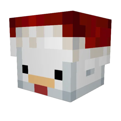 xrecxyron Minecraft avatar head, 3D render