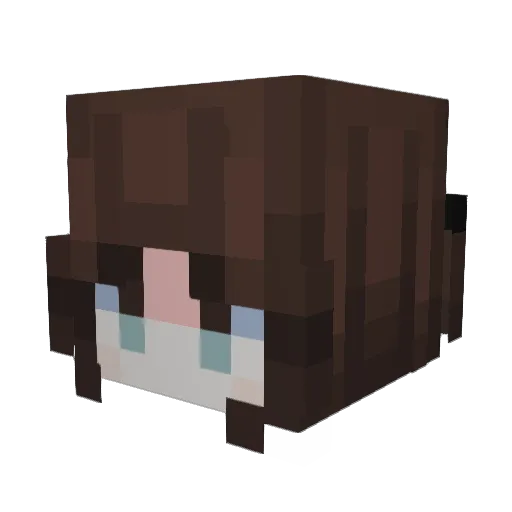 xrekstone Minecraft avatar head, 3D render