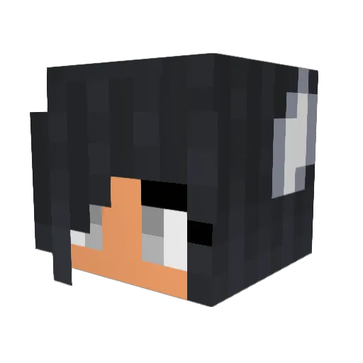 xrhix Minecraft avatar head, 3D render