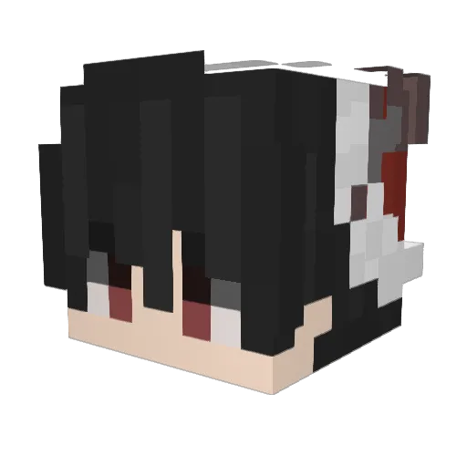 xrhstak0s Minecraft avatar head, 3D render