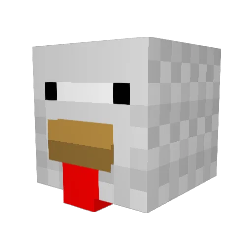xrtbj577 Minecraft avatar head, 3D render