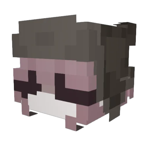 xrvby Minecraft avatar head, 3D render
