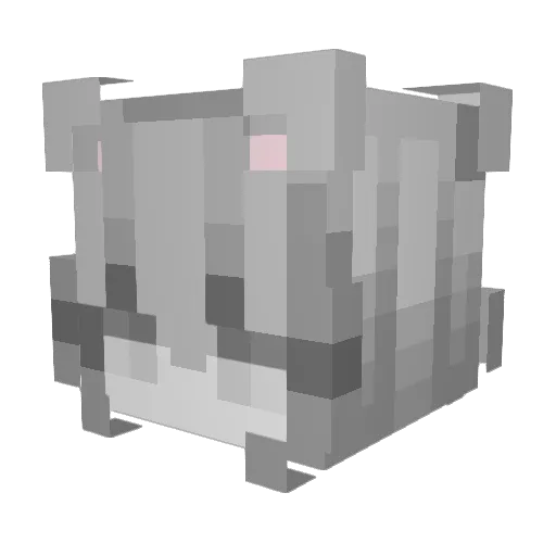 xrzcx Minecraft avatar head, 3D render