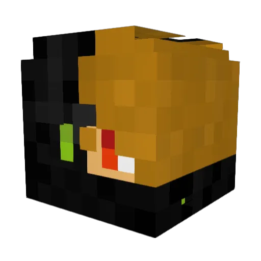 xsFrosty Minecraft avatar head, 3D render