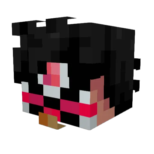 xsaau Minecraft avatar head, 3D render