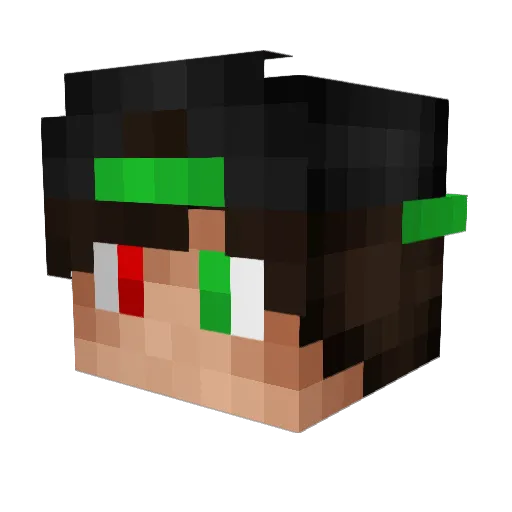 xsaiyuri Minecraft avatar head, 3D render