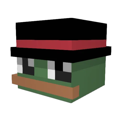 xsam123 Minecraft avatar head, 3D render