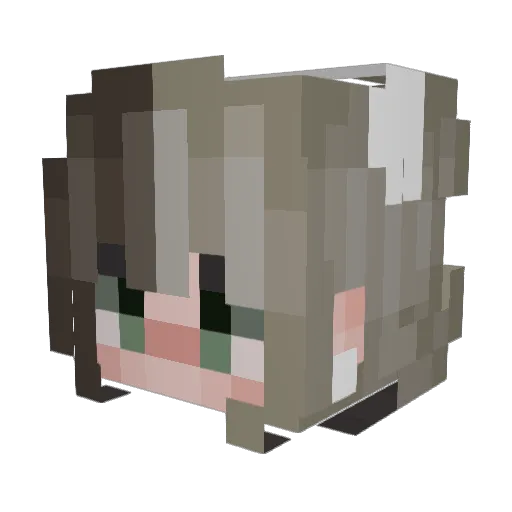 xscyphe Minecraft avatar head, 3D render