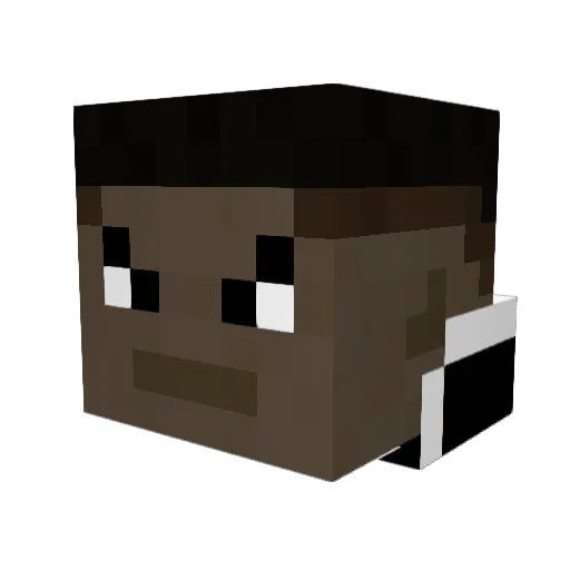 xseoli Minecraft avatar head, 3D render