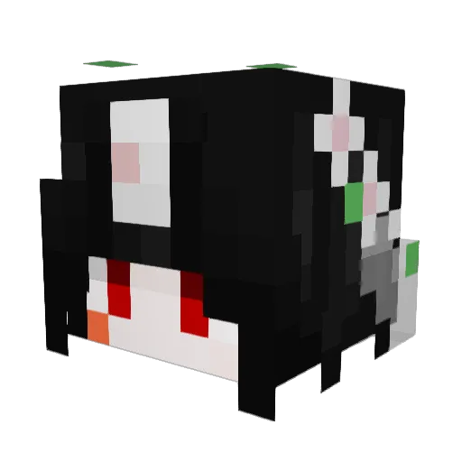 xshl12 Minecraft avatar head, 3D render