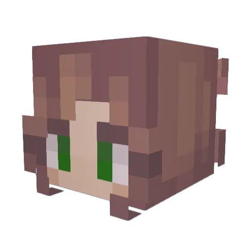 xshlapx Minecraft avatar head, 3D render