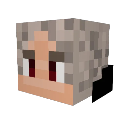 xshyme Minecraft avatar head, 3D render