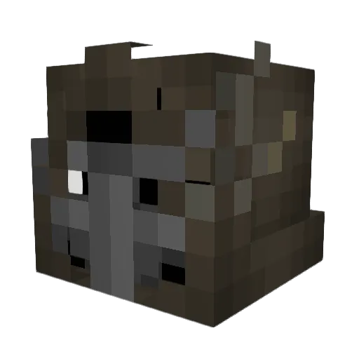 xsltd Minecraft avatar head, 3D render