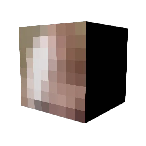 xslumberx Minecraft avatar head, 3D render
