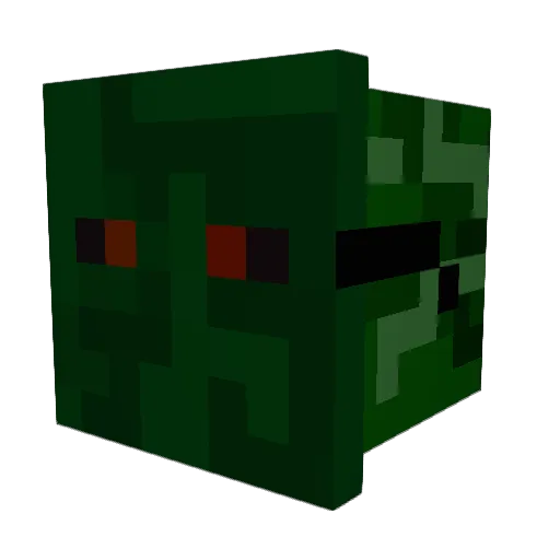 xsoom Minecraft avatar head, 3D render