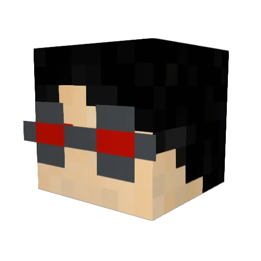 xsoq Minecraft avatar head, 3D render