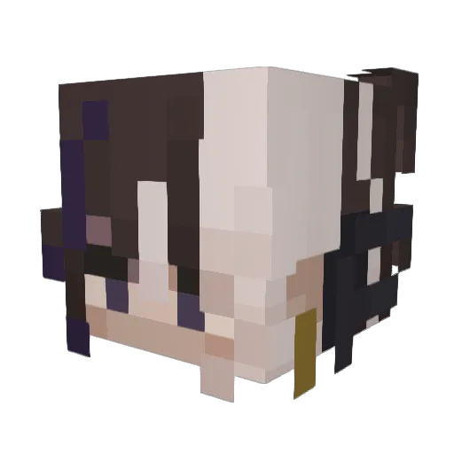 xspectralism Minecraft avatar head, 3D render