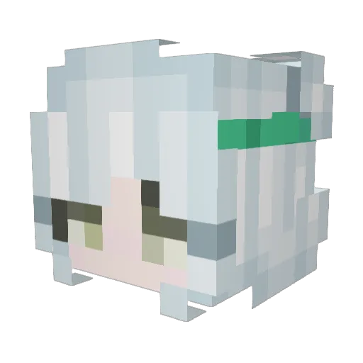 xspyyds Minecraft avatar head, 3D render