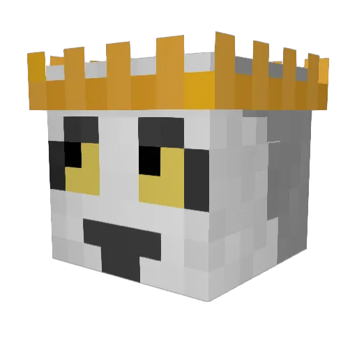 xstarro Minecraft avatar head, 3D render