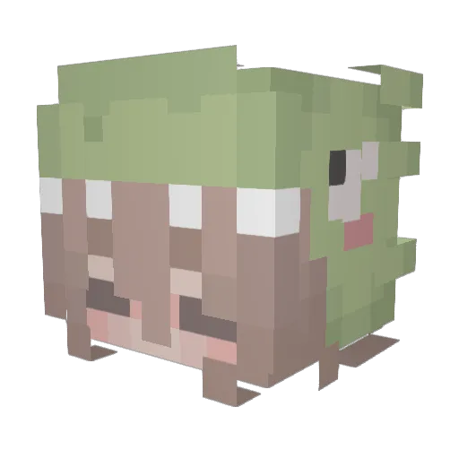 xstormeey Minecraft avatar head, 3D render