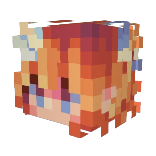 xstormiixx Minecraft avatar head, 3D render