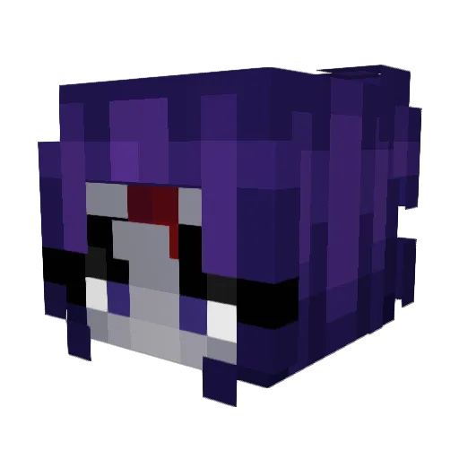 xstrrx Minecraft avatar head, 3D render