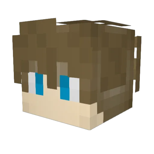 xsullyx Minecraft avatar head, 3D render