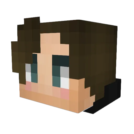 xsundex Minecraft avatar head, 3D render