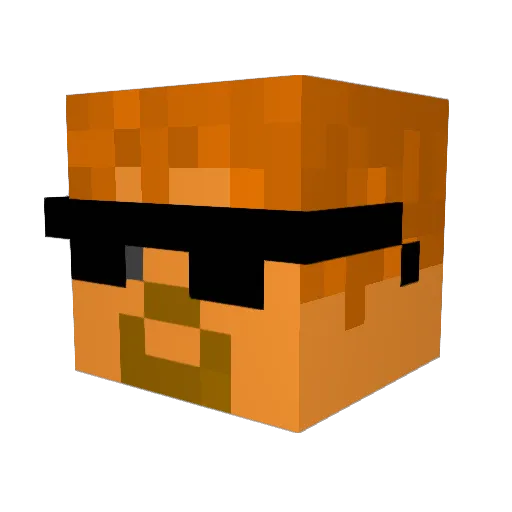 xswaggerx Minecraft avatar head, 3D render