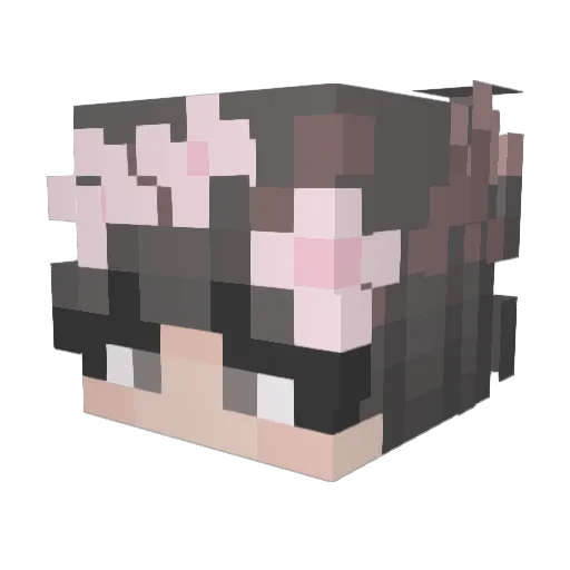 xsynoq Minecraft avatar head, 3D render