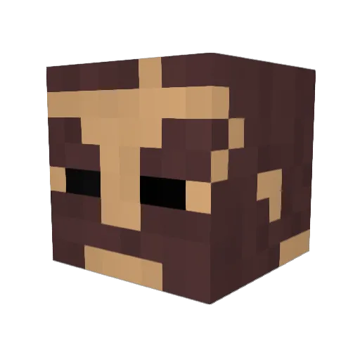 xt01 Minecraft avatar head, 3D render