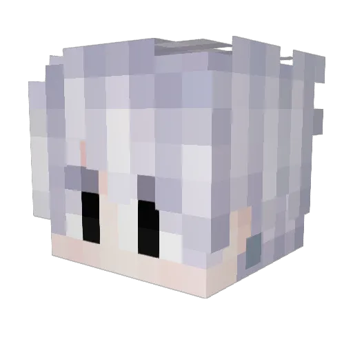 xtaej Minecraft avatar head, 3D render