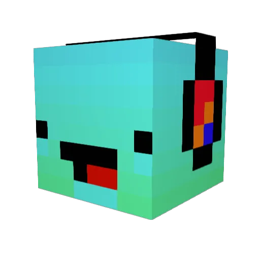 xtappstax Minecraft avatar head, 3D render