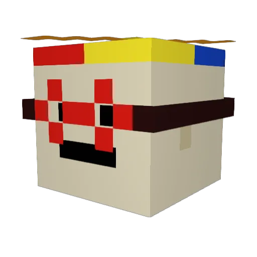 xtcrz Minecraft avatar head, 3D render