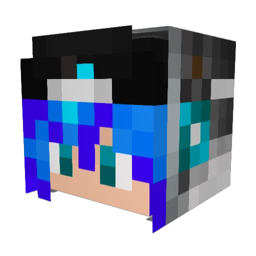 xtea_1112 Minecraft avatar head, 3D render