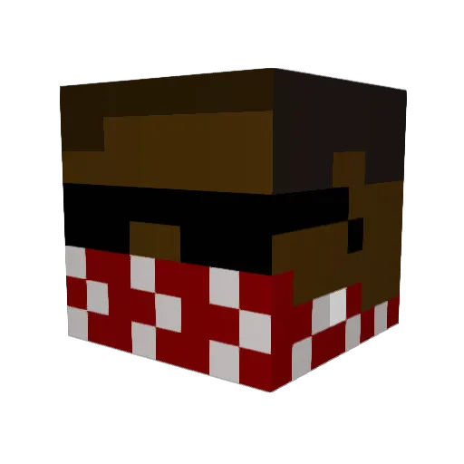 xthenorm Minecraft avatar head, 3D render