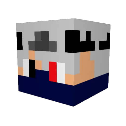 xthonkismIvTXw Minecraft avatar head, 3D render