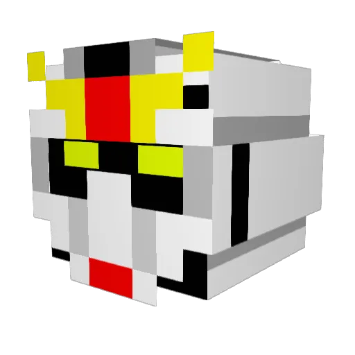 xthumbtack Minecraft avatar head, 3D render