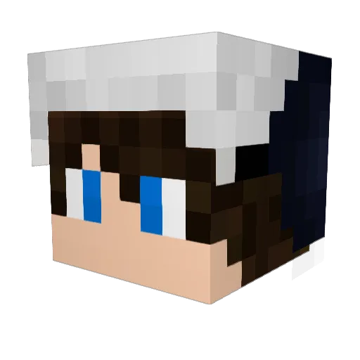 xtibwitix Minecraft avatar head, 3D render