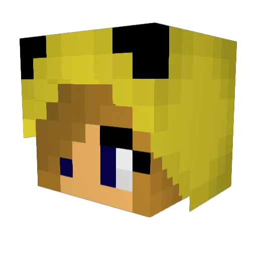xtina420 Minecraft avatar head, 3D render