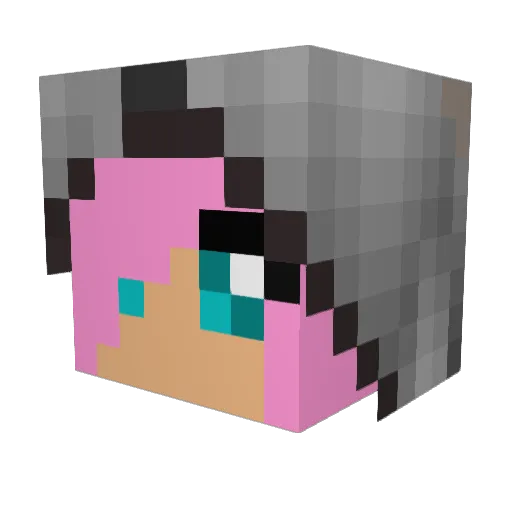xtinar3x Minecraft avatar head, 3D render