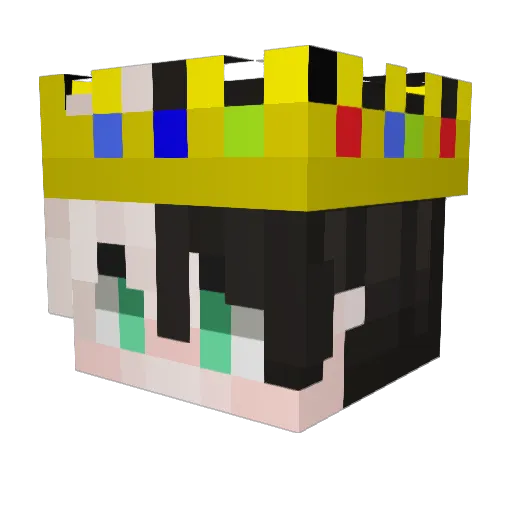 xtintenx Minecraft avatar head, 3D render