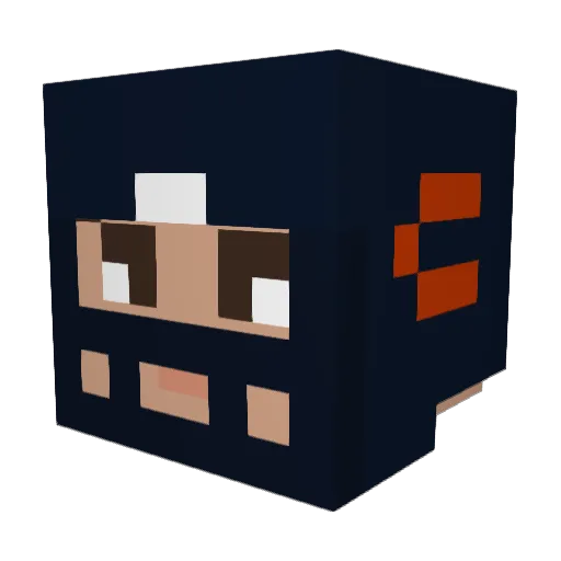 xtle Minecraft avatar head, 3D render