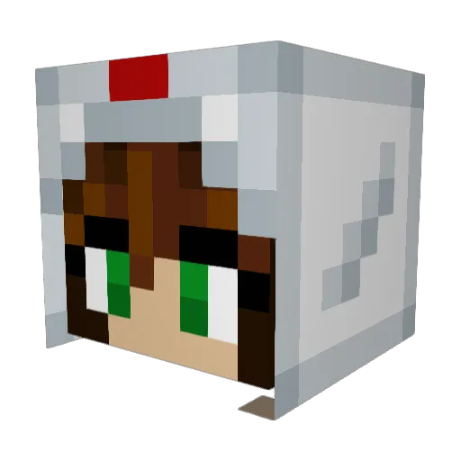 xtmaya Minecraft avatar head, 3D render